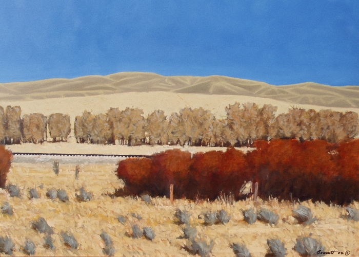 Cottonwood Mountains, Fine Oil Painting