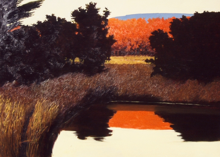 Pond in Autumn, Fine Oil Painting