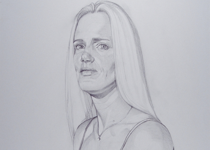 Wendy 3/4 View, fine art sketch