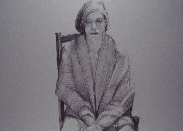 After the Dance, fine art sketch